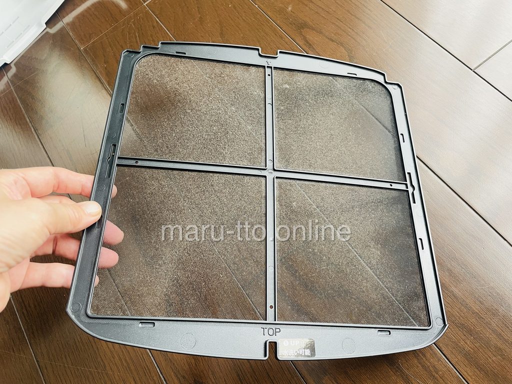 プレフィルターの埃
