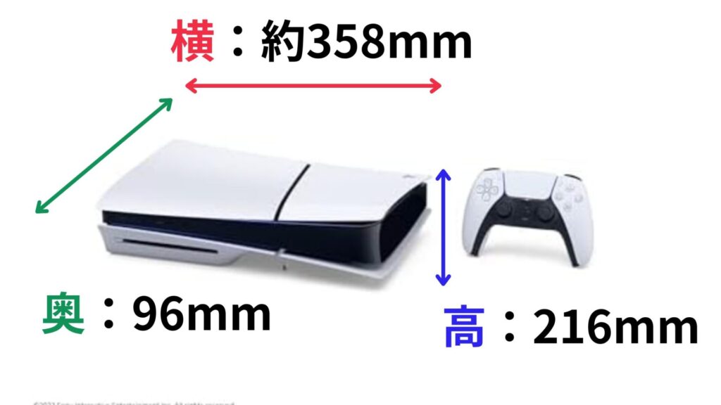 PS5スリムsize