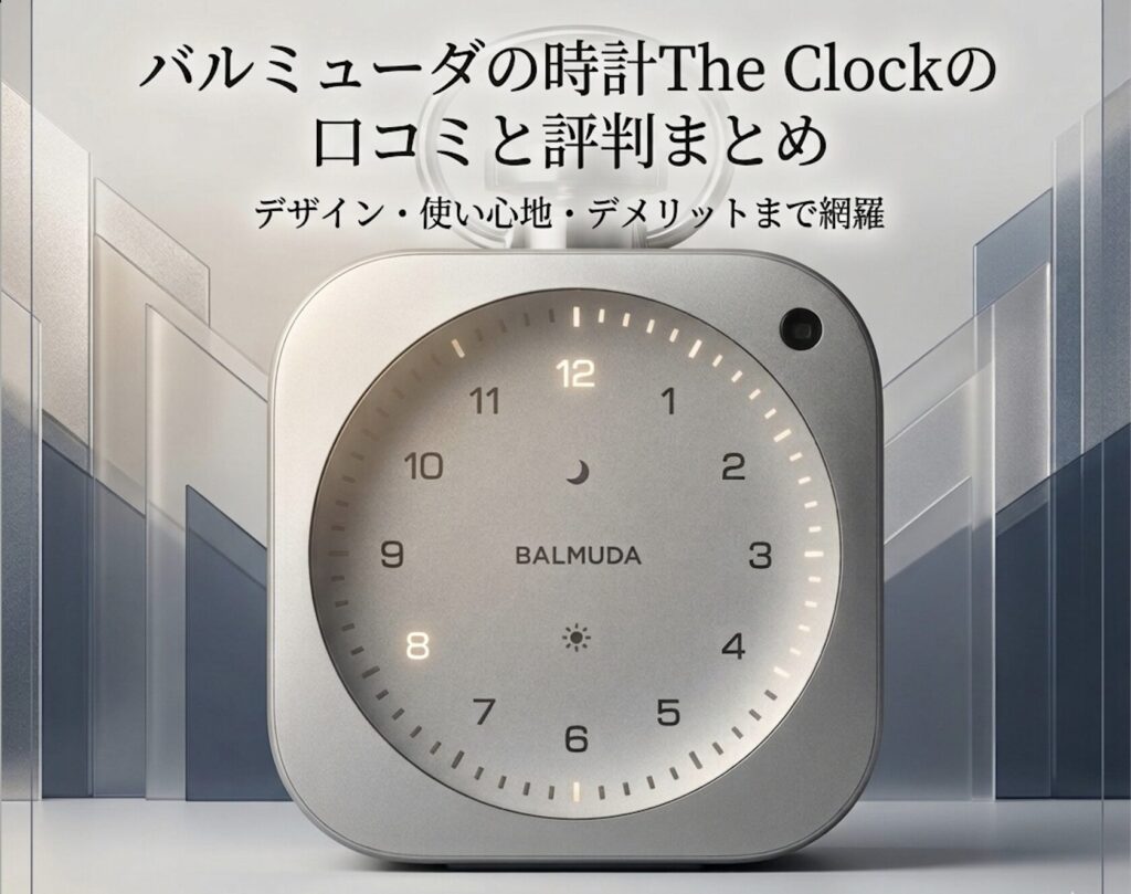 バルミューダの時計The Clockの口コミと評判まとめ