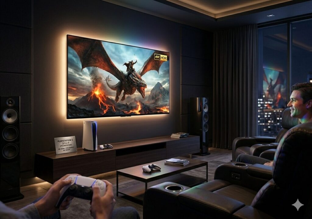 PS5は4K解像度・HDR出力・最大8K対応という映像スペック
