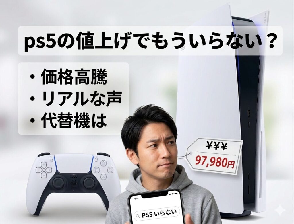 PS5の値上げでもういらないと感じる人が急増している現状
