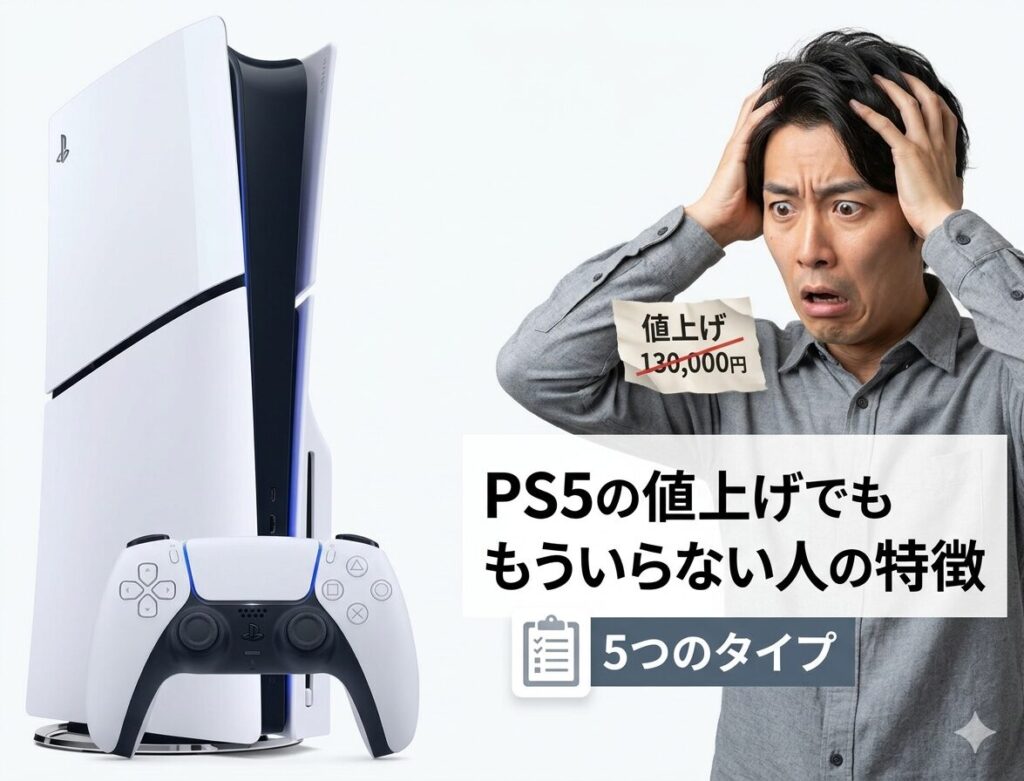 PS5の値上げでもういらない人の特徴