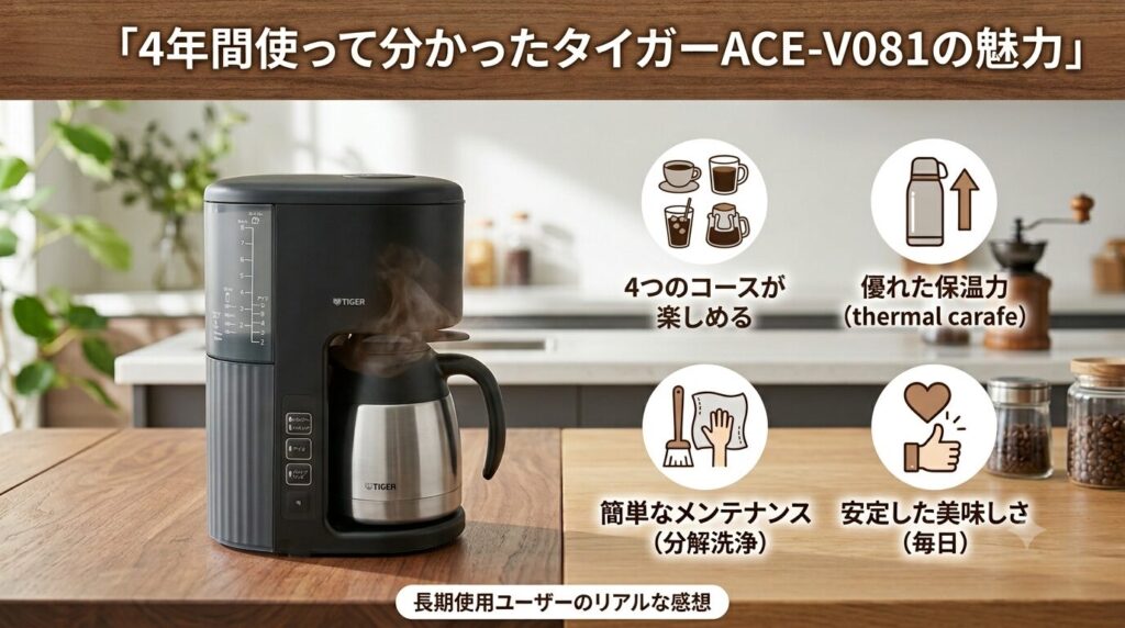 4年間使って分かったタイガーACE-V081の魅力