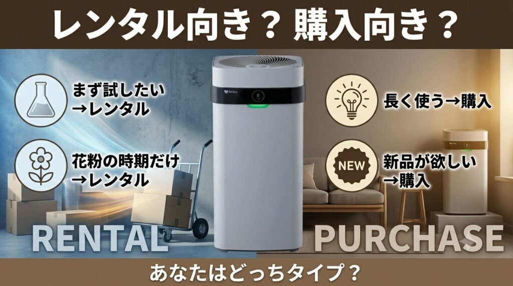レンタルで試す人/最初から買う人の分かれ道