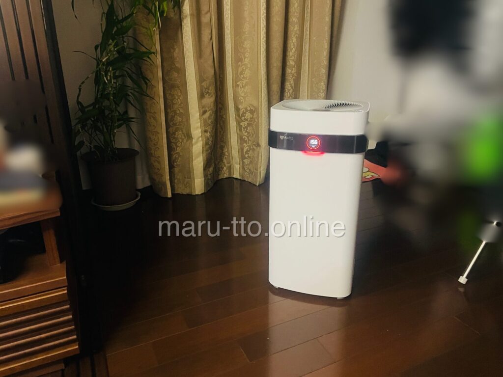 ウインナーを焼いた時のエアドッグの数値156まで上昇
