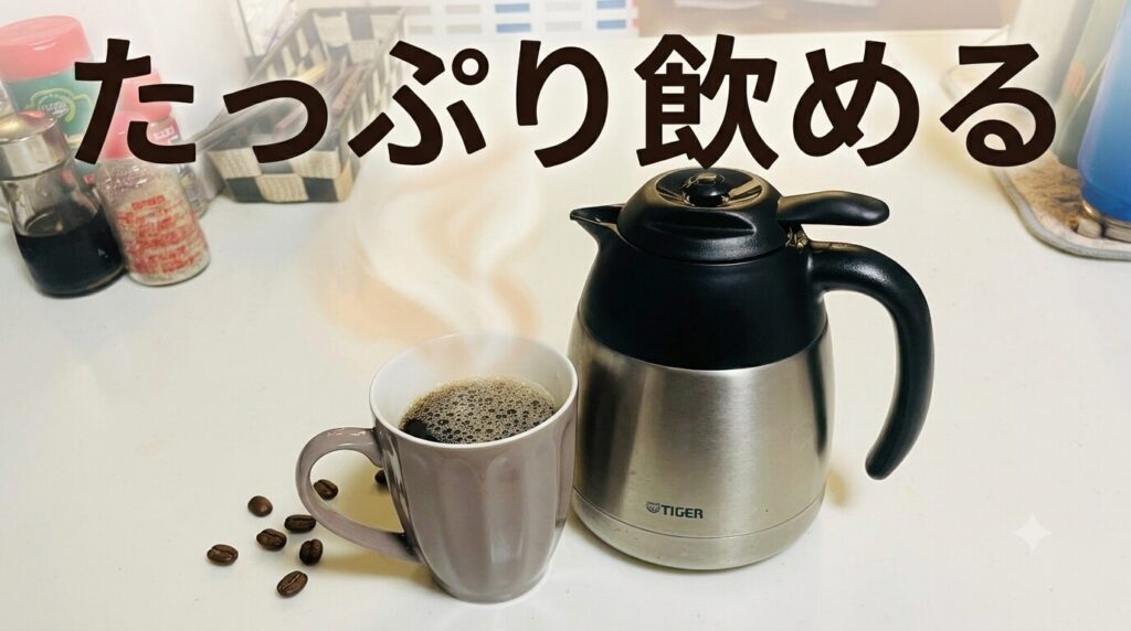 たっぷり飲める