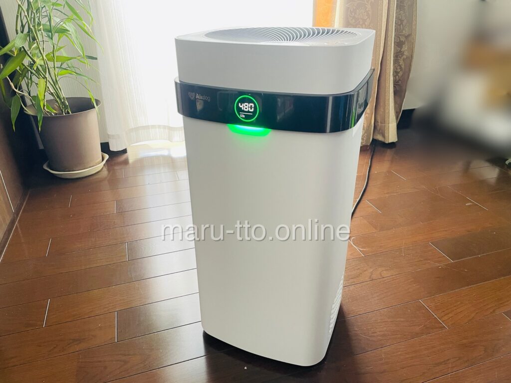 CO2モードの表示480 (普段の数値)